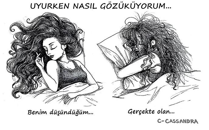 Bir Kadının Gündelik Hayatındaki 12 Hali :)