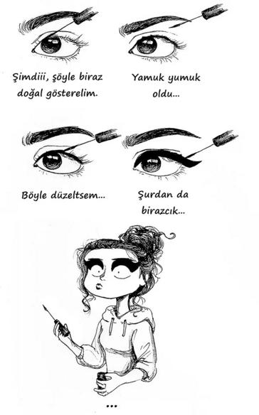 Bir Kadının Gündelik Hayatındaki 12 Hali :)
