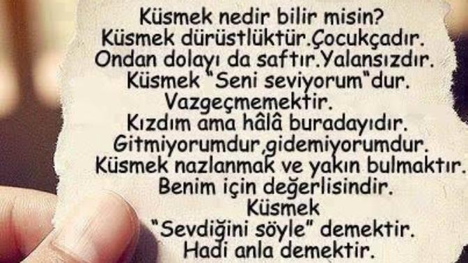 Küsmek ve Darılmak İçin Bahaneler Aramak Yerine, Sevmek ve Sevilmek İçin Çareler Arayın