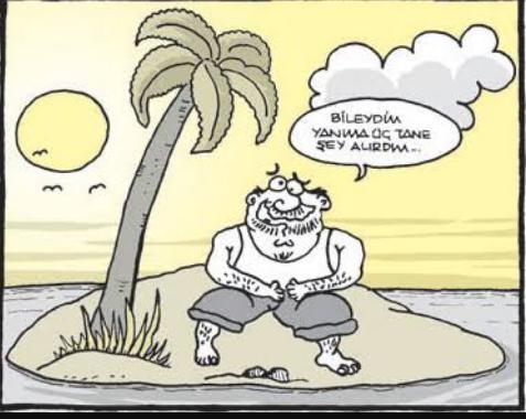 Issız ada ve o meşhur 3 şey