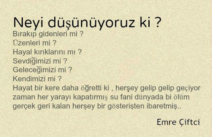 Emre'nin Yazdıkları