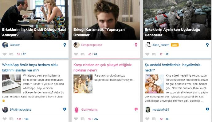 KizlarSoruyor'un Yeni Güncellemesi: Sevdim!