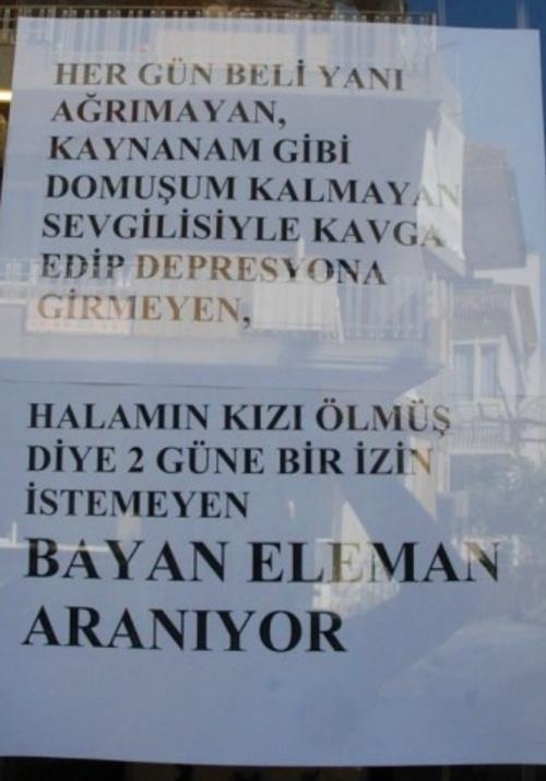 Güzel Yurdumun Güzel İş İlanları