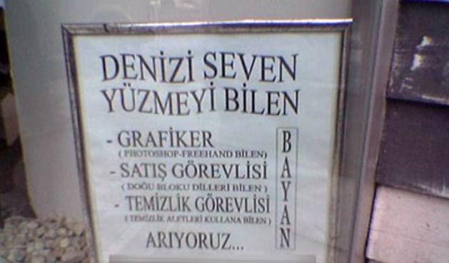 Güzel Yurdumun Güzel İş İlanları