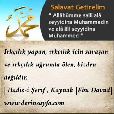 Irkçılık yapan Kafirdirr !!!!!!