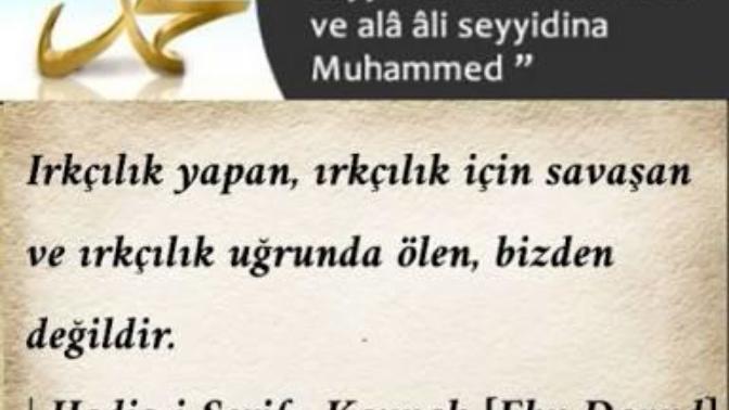 Irkçılık Yapan Kafirdir