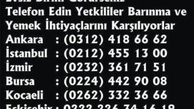 Evsizlere Yardım Edin Duyarsız Olmayın!