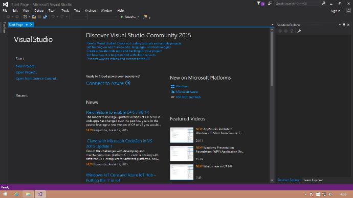 Ders 1 : Visual Studio Community 2015 Kurulumu