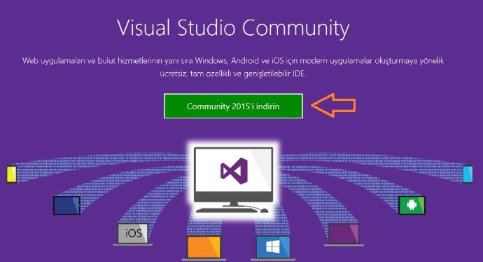 Ders 1 : Visual Studio Community 2015 Kurulumu