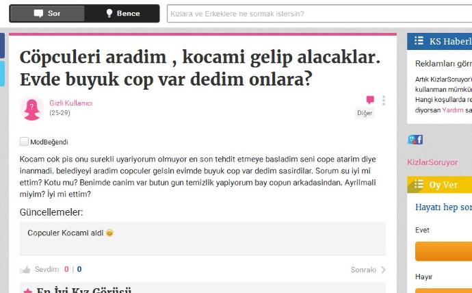 Bir Başkadır KizlarSoruyor'un Trolleri