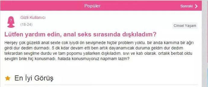 Cinsel Yaşam Kategorisinin Kadın Demirbaşları
