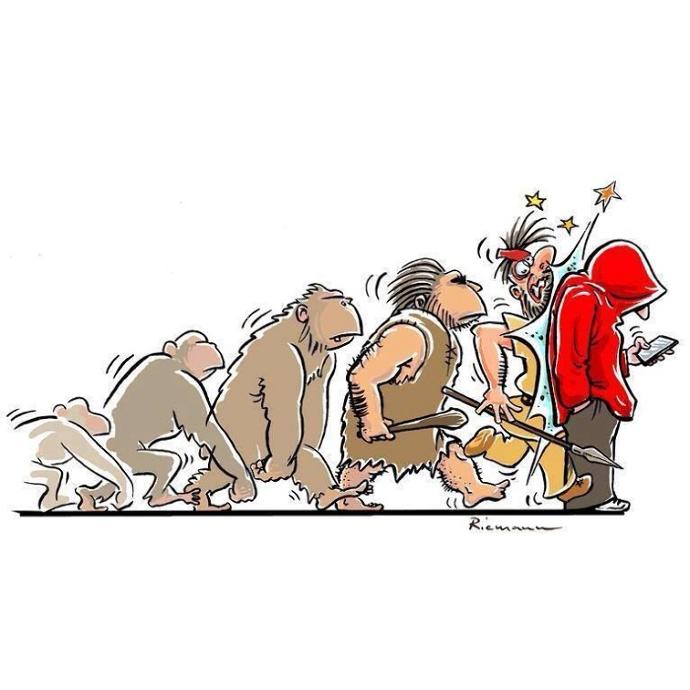 Modern Hayatımıza Dair Eleştirel Ve Güldüren Evrim Karikatürleri