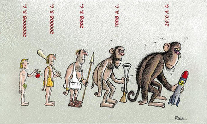 Modern Hayatımıza Dair Eleştirel Ve Güldüren Evrim Karikatürleri