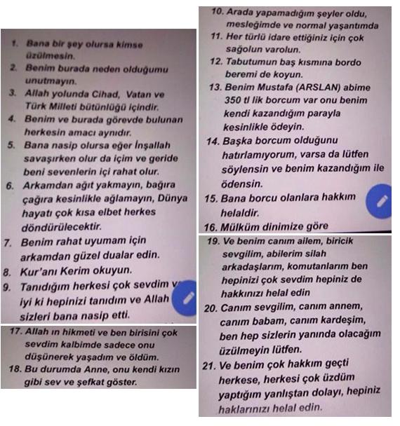 Şehit Piyade Astsubay Doğukan Tazegül telefonuna kaydettiği vasiyeti - Rabbim bu nasıl bir iman böyle, bize de nasip et!