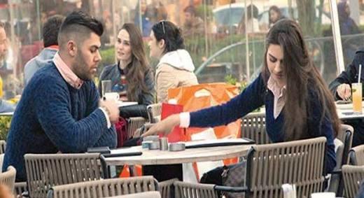 İlişki Evrelerine Göre Cafede Oturma Şekli
