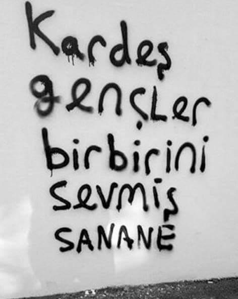 Duvar yazıları samimidir