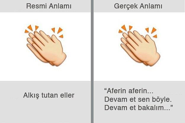 Emojilerin gerçek anlamları...