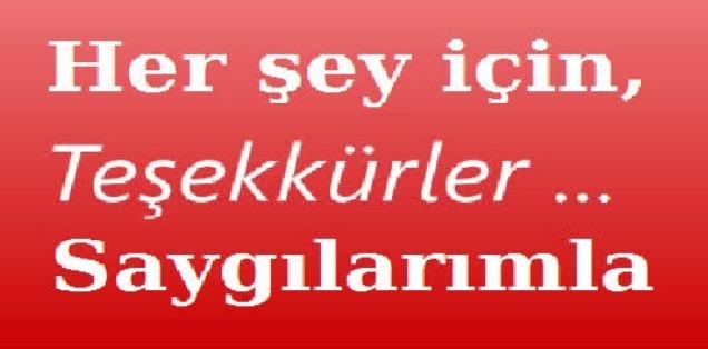 Teşekkür Etmeyi Unutuyoruz!