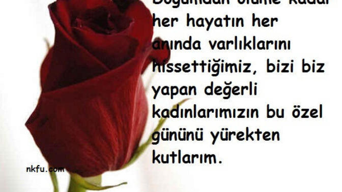 8 Mart Dünya Kadınlar Gününüz Kutlu Olsun Çiçekler