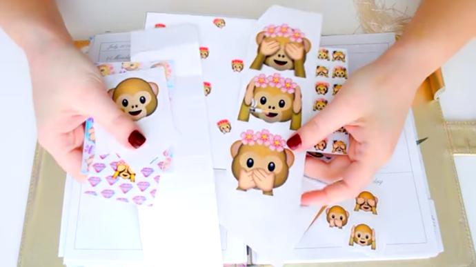 DIY: Ajanda Süsleme - 3 Maymuncuk Temalı 🙈🙉🙊