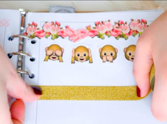 DIY: Ajanda Süsleme - 3 Maymuncuk Temalı 🙈🙉🙊