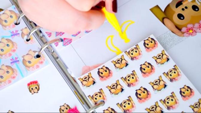 DIY: Ajanda Süsleme - 3 Maymuncuk Temalı 🙈🙉🙊