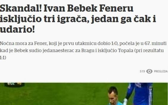 Braga 4 / Fenerbahçe 1/ Hakem 0