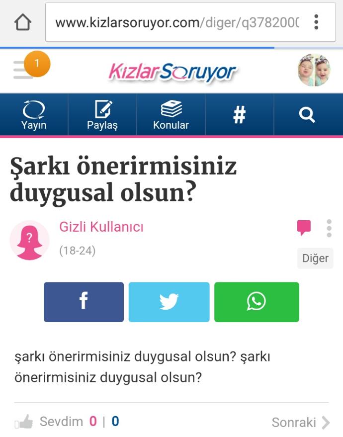 KizlarSoruyor'da Gına Getiren Sorular