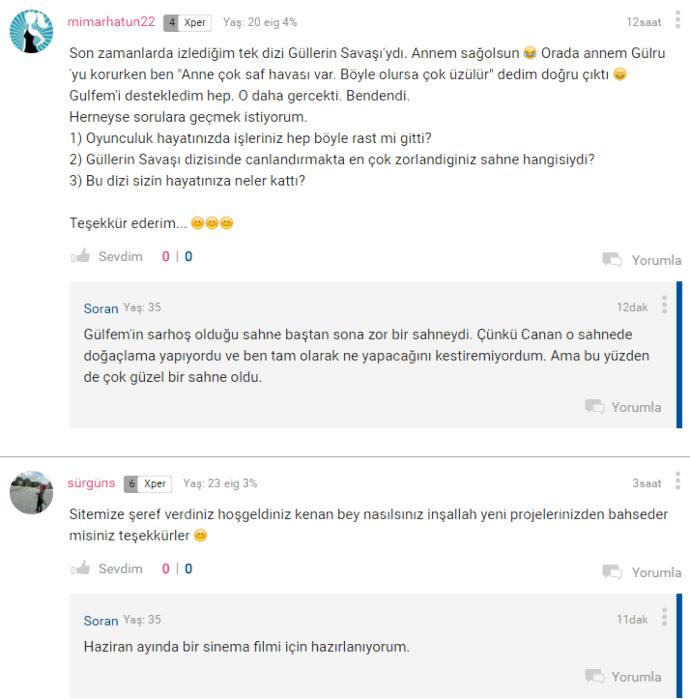 KizlarSoruyor'da Kenan Ece Röportajından Öne Çıkan Paylaşımlar