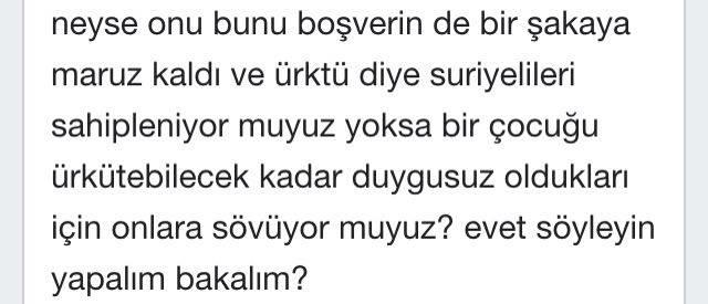 Suriyeli Küçük Bir Çocuğa Yapılan Bomba "Şakası"