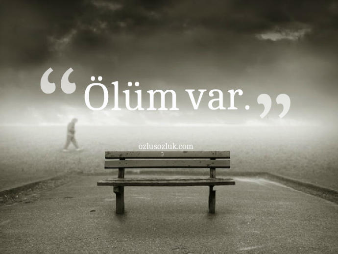 Ölüm geldi apansızca..