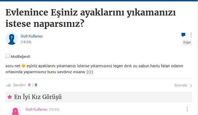 KizlarSoruyor'un Efsane Spam Soruları