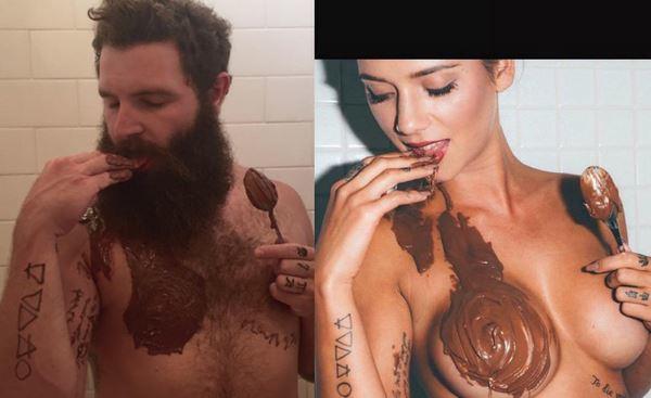 Tinder kullanıcılarının pozlarıyla alay eden adam.