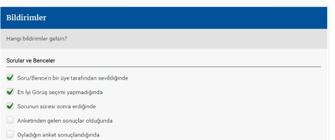 KizlarSoruyor'da Bildirim Ayarları Nasıl Yapılır?
