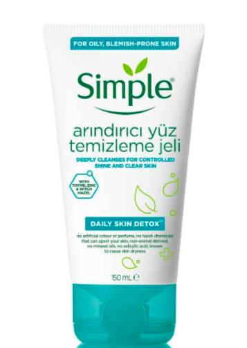 Simple yüz temizleme jeli