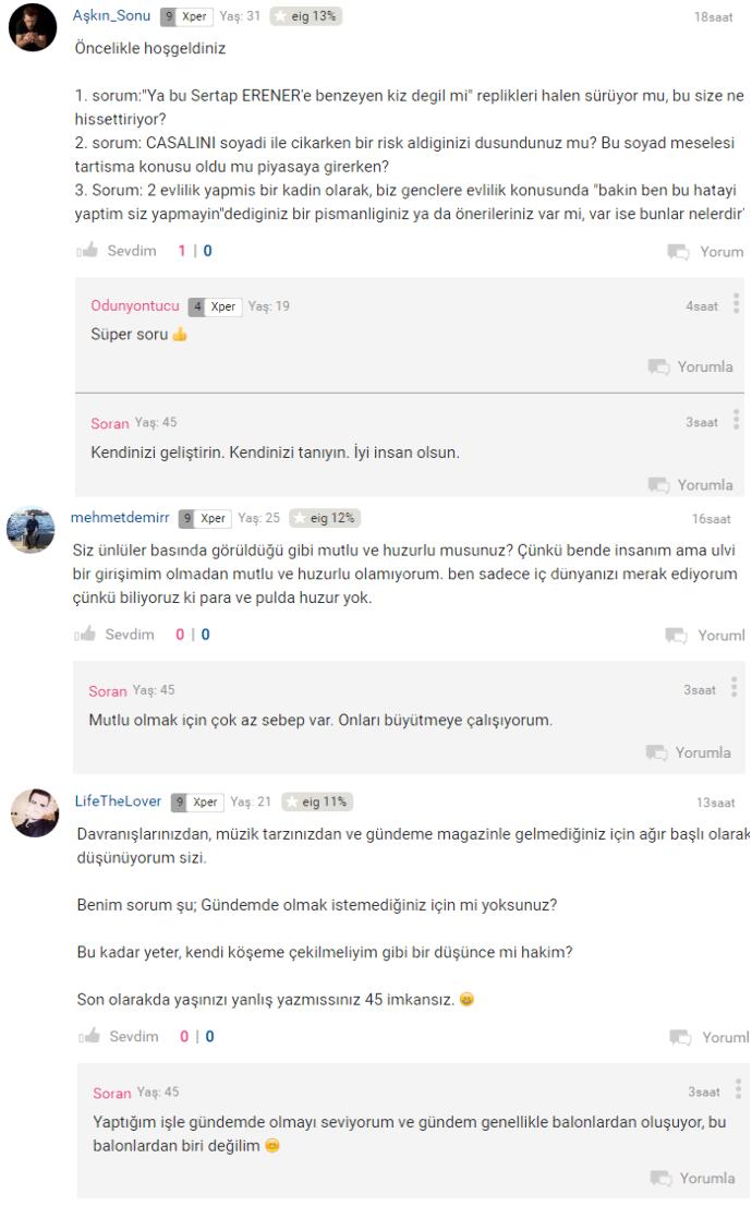 KizlarSoruyor'da Zeynep Casalini Bizlerle Birlikte Oldu