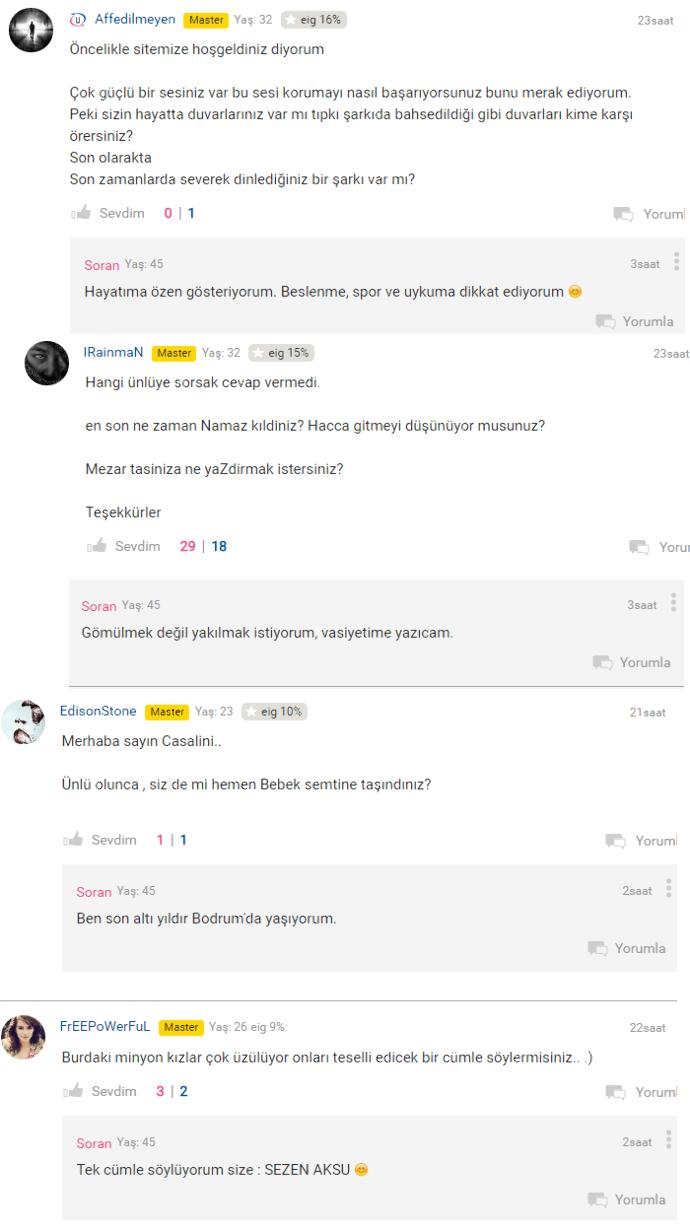 KizlarSoruyor'da Zeynep Casalini Bizlerle Birlikte Oldu