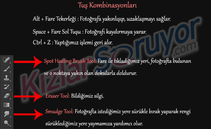 Photoshop ile Yüzdeki Kusurlar Nasıl Giderilir, Göz Rengi Nasıl Değiştirilir?