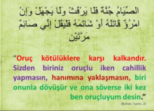 Oruç Kalkandır!