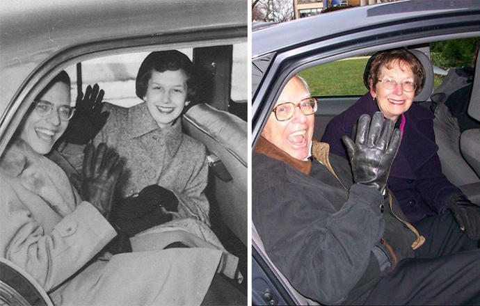 Gençliklerindeki Bir Fotoğraf Karesini Yıllar Sonra Tekrar Canlandırarak Kalplerimizi Isıtan 10 Çift