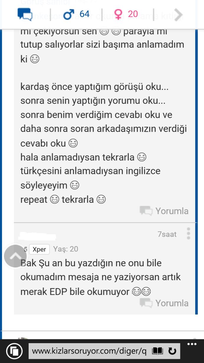 Bundan sonra KızlarSoruyor üyeliği açmak isteyenlere uygulanması gereken testler (._.)