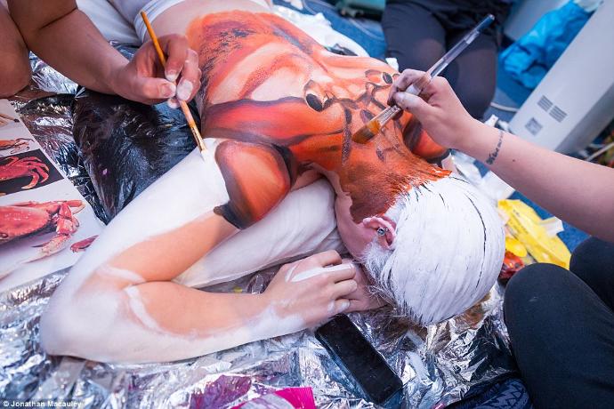 Hayvan Temalı Birbirinden Güzel Body Art Örnekleri