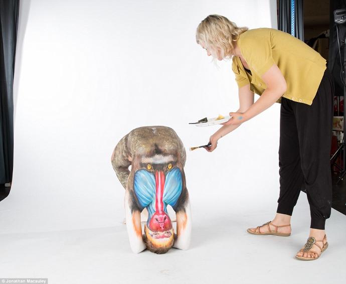 Hayvan Temalı Birbirinden Güzel Body Art Örnekleri