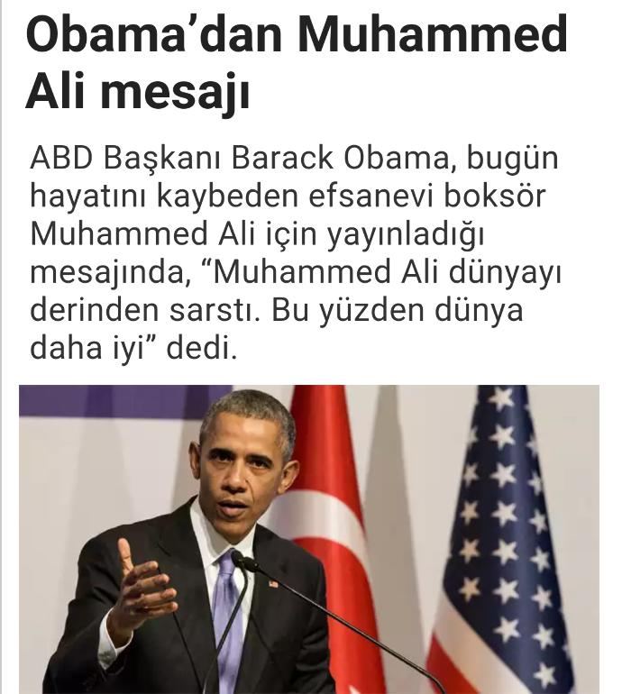 Dünyaca Ünlü Boksör Muhammed Ali Vefat Etti