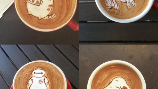Caffe Latte Köpüğündeki Sıcacık Çizgiler