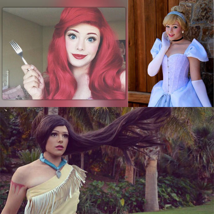 Makyaj Becerilerini Kullanarak Disney Prenseslerini Yeniden Canlandıran Adam