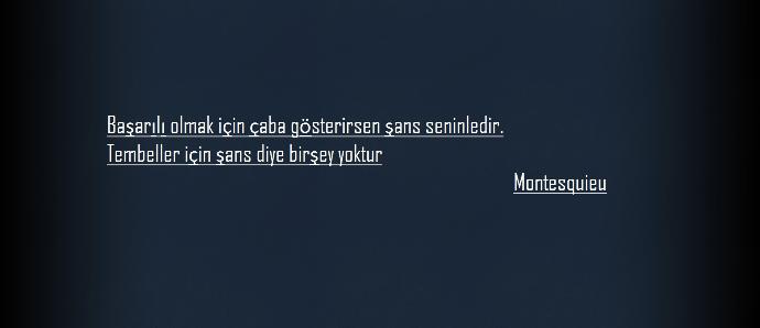 Suçlusun Şans, insanları tembelliğe sürüklediğin için