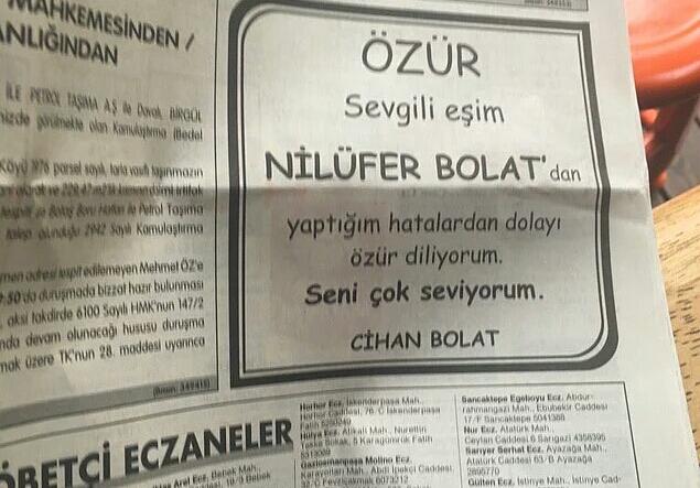 Adını 'Duraklara', 'Demir Korkuluklara' Yazdım Yarim