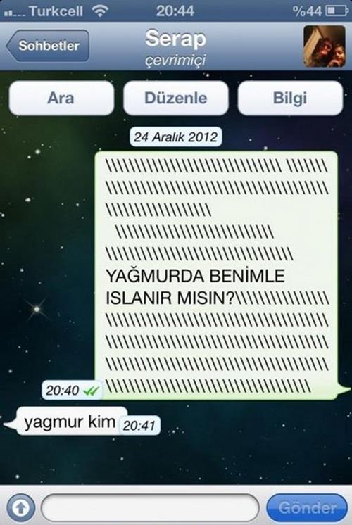 Erkekleri Delirten Mesajlar