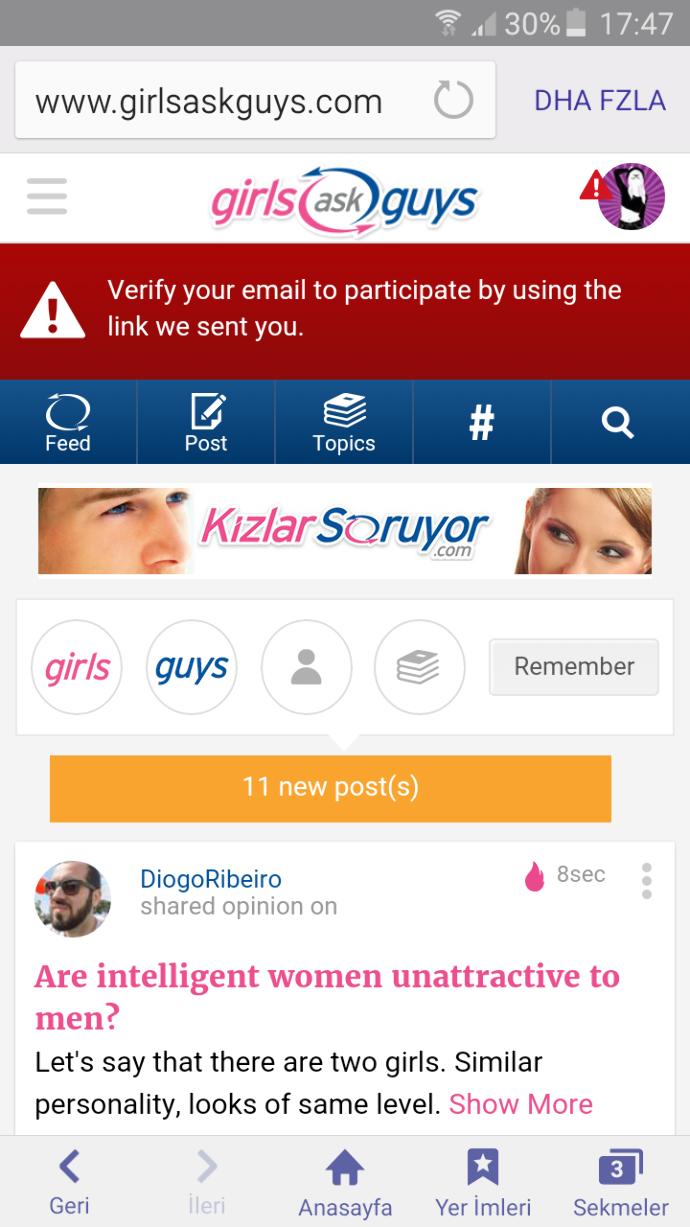 GAG yani GirlsAskGuys'ı Biliyor muydunuz?